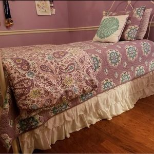 Pottery Barn Bedding Set and Custom Shower Curtain